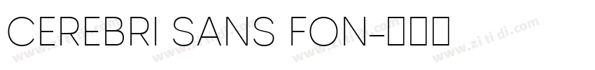 CEREBRI SANS FON字体转换